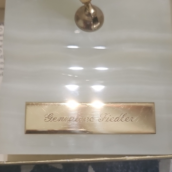 Shaffers Fountian Pen With Marble Desk Name Plate - Picture 2 of 9